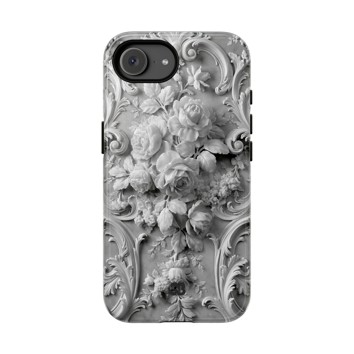 Rococo Marble Rose · Tough Phone Case for iPhone · White