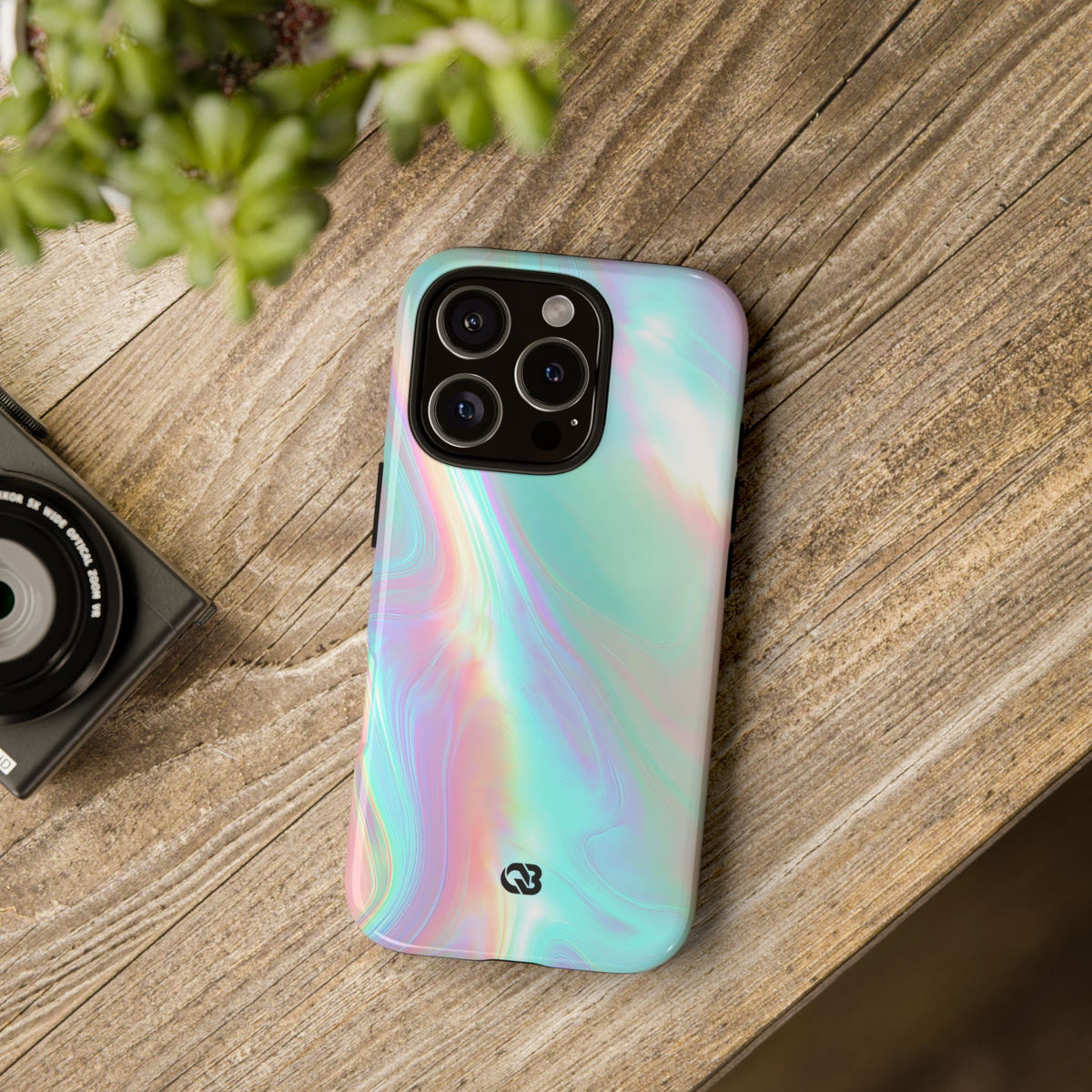 Prismatic Liquid Light · Tough Phone Case for iPhone · Teal