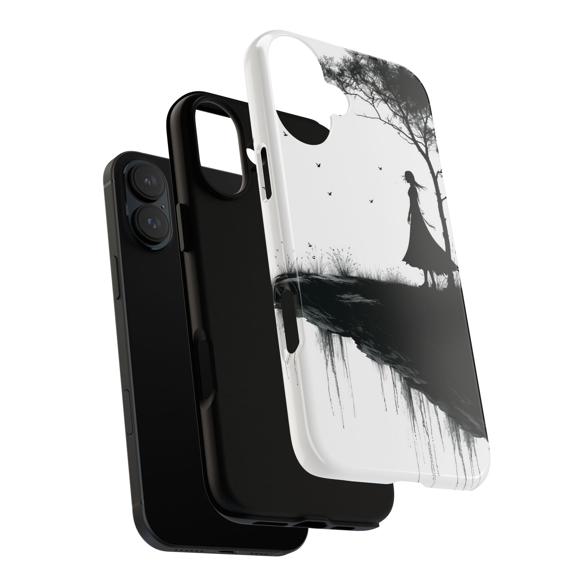 Cliffside Silhouette iPhone 16 Plus Case - Tough