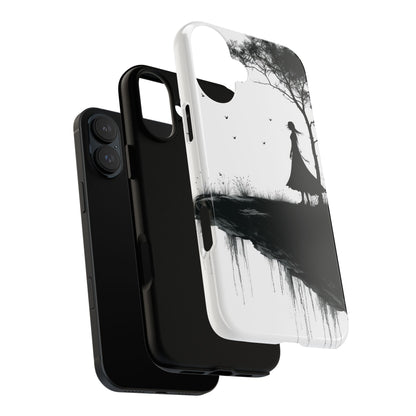 Cliffside Silhouette iPhone 16 Plus Case - Tough