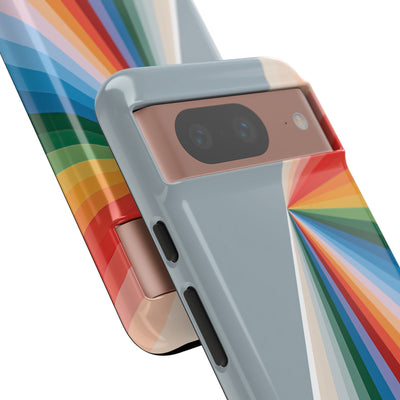 Grey Tough Phone Case for Google Pixel - Slate Prism Burst