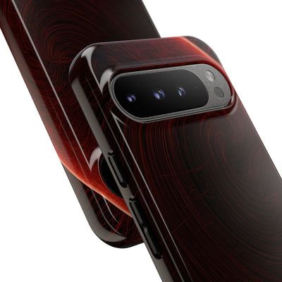 Red Tough Phone Case for Google Pixel - Crimson Flare Flux