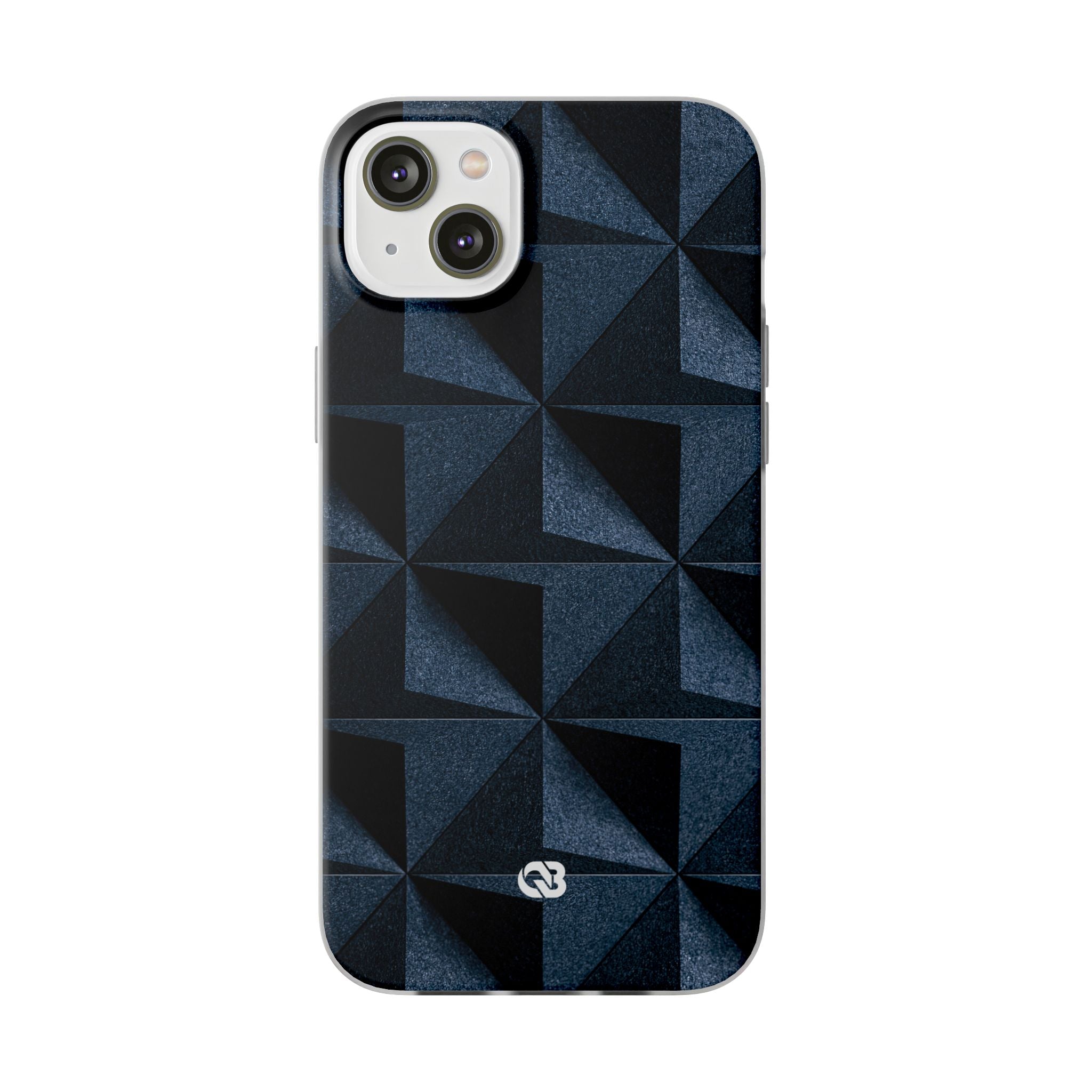 Blue Lite Phone Case for iPhone - Indigo Basalt Facets