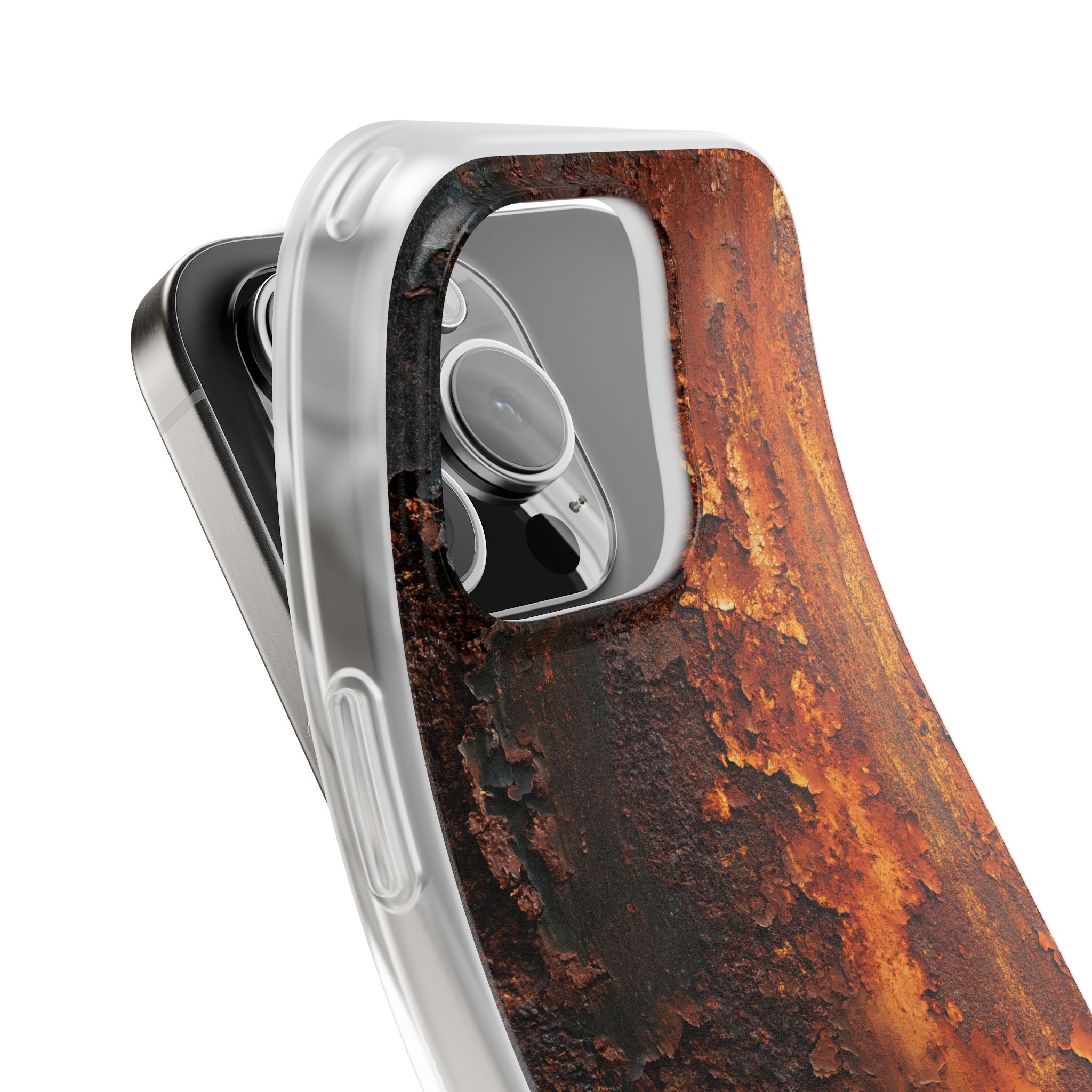 Orange Lite Phone Case for iPhone - Oxidized Iron Crust