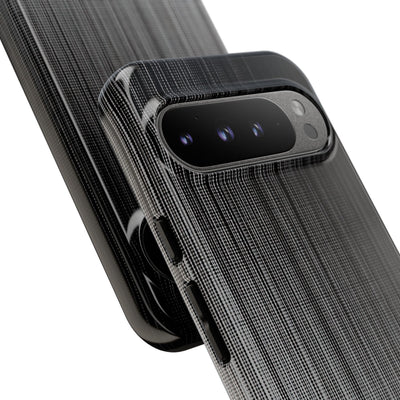 Grey Tough Phone Case for Google Pixel - Static Vertical Dither