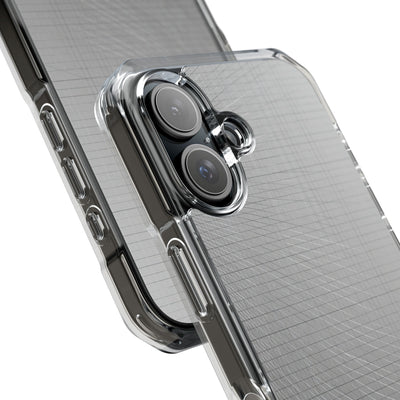 Grey Impact MagSafe Phone Case for iPhone - Chrome Mesh Warp