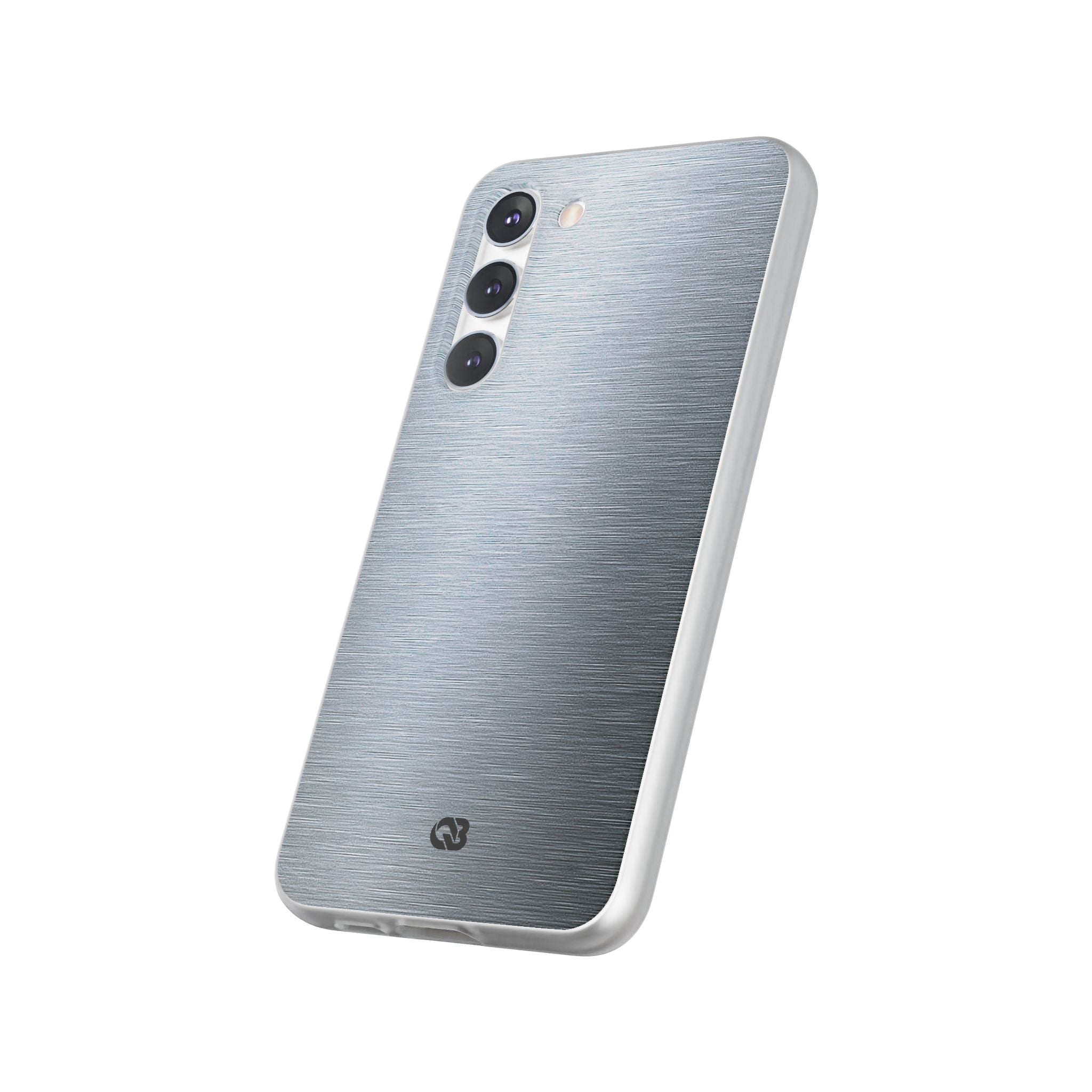 Silver Lite Phone Case for Samsung - Satin Chrome Grain