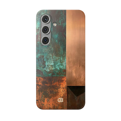 Teal Lite Phone Case for Samsung - Verdigris Copper Slab