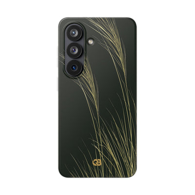 Green Lite Phone Case for Samsung - Midnight Gilded Grass