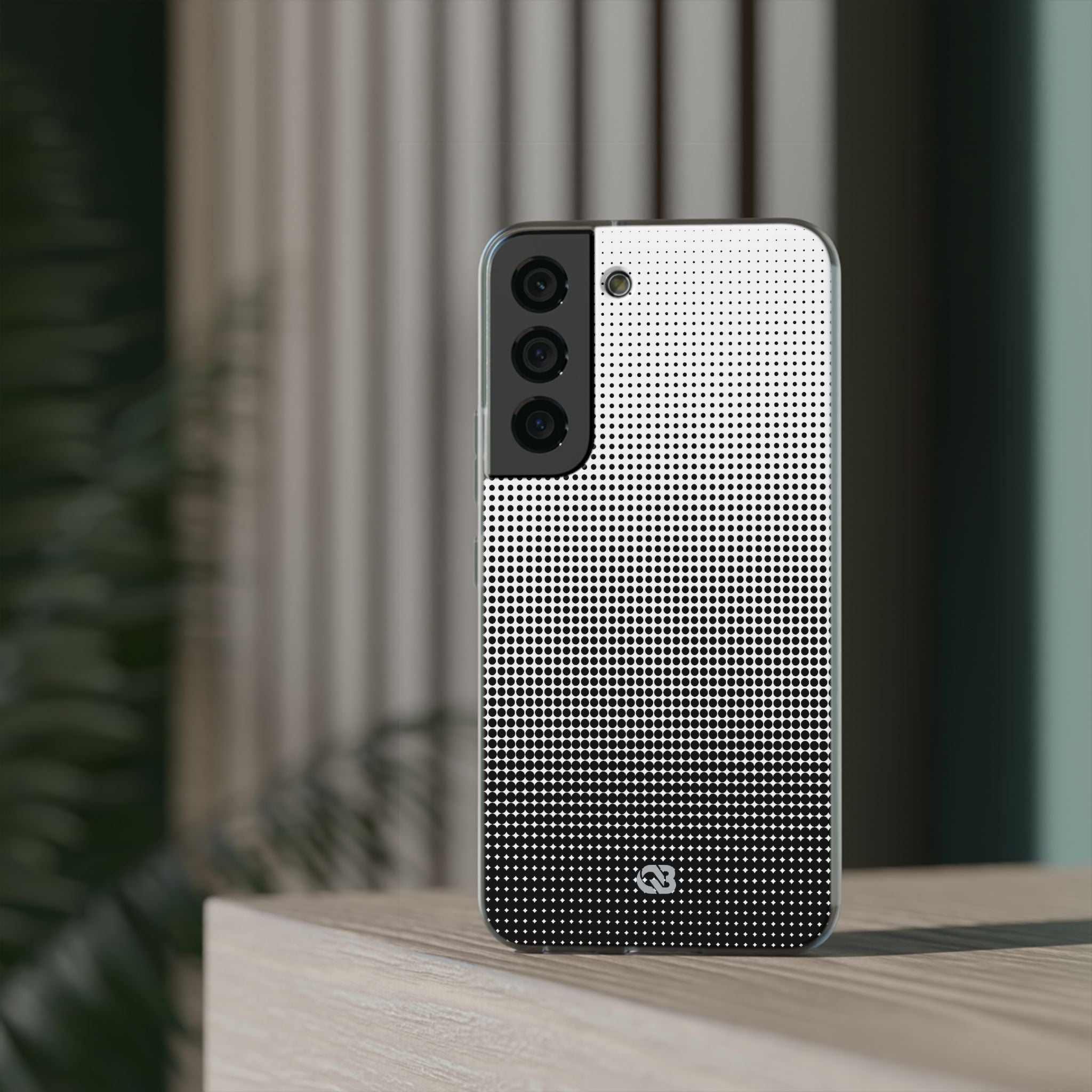 Black Lite Phone Case for Samsung - Obsidian Halftone Flux
