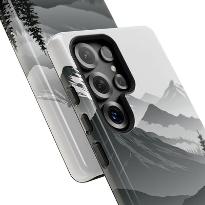 Grey Tough Phone Case for Samsung - Granite Ridge Mist