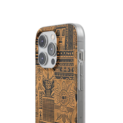 Tribal Faces iPhone 14 Pro Case - Soft