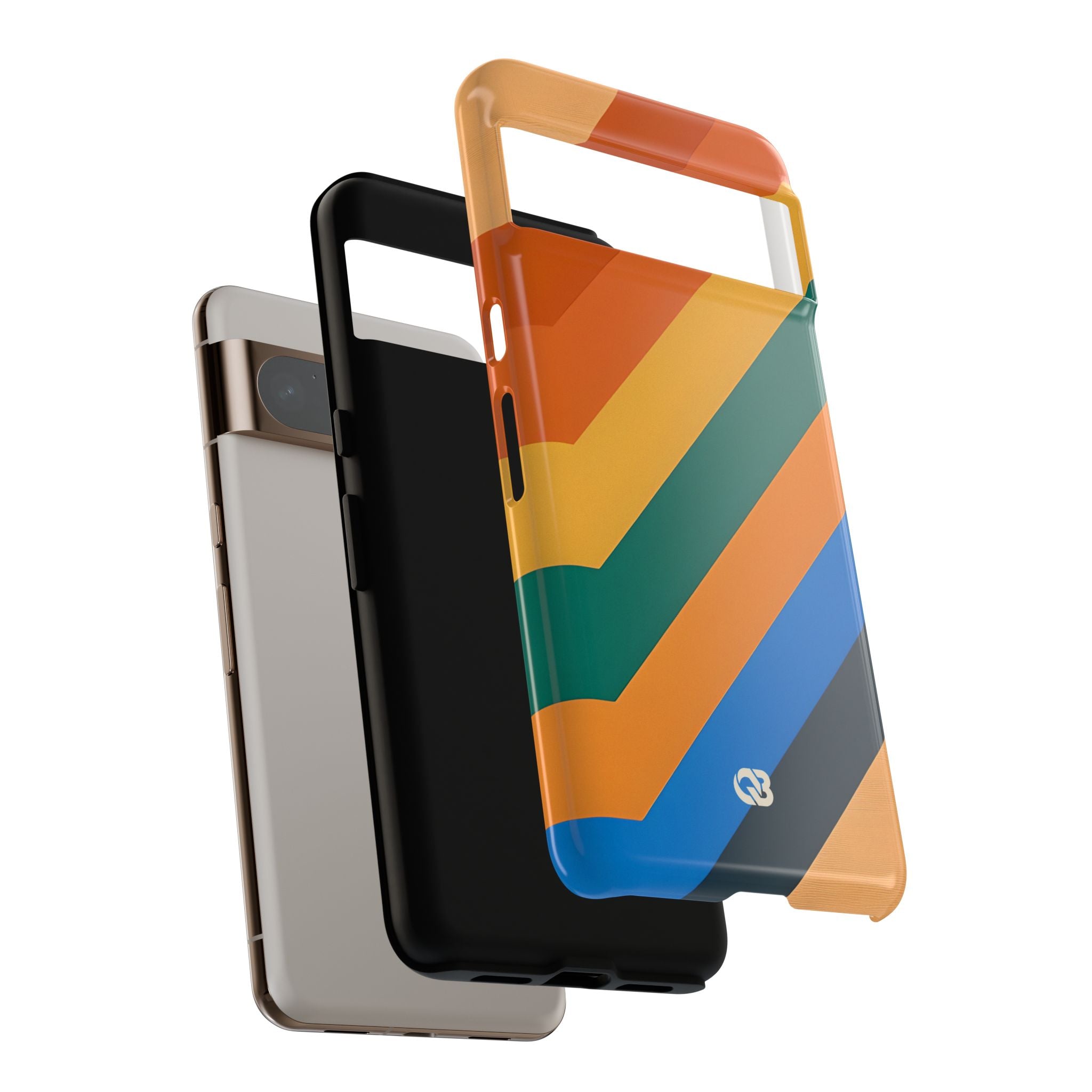 Retro Ridge Lines · Tough Phone Case for Google Pixel