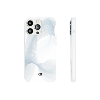 Glacial Contour Waves · Lite Phone Case for iPhone ·  White