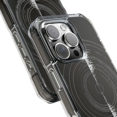 Black Impact MagSafe Phone Case for iPhone - Obsidian Orbital Signal