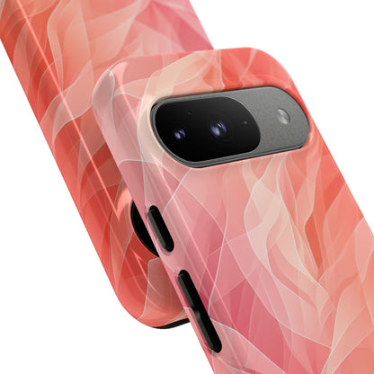 Peach Wave Drift Google Pixel 9 Case - Tough