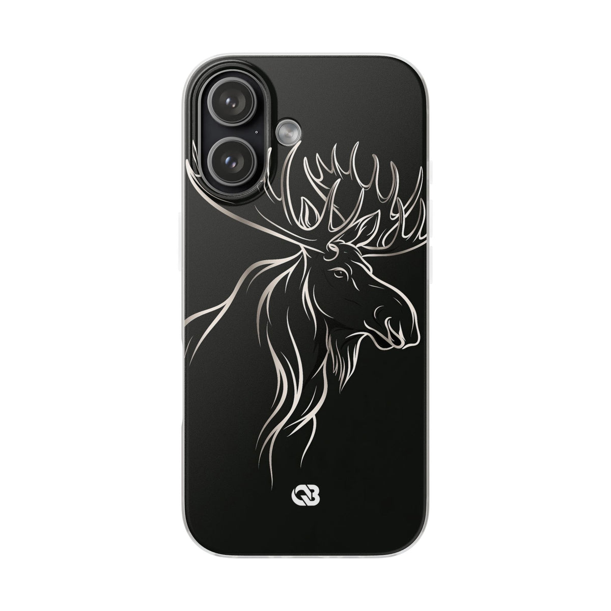 Nordic Moose Contour · Lite Phone Case for iPhone ·  Black