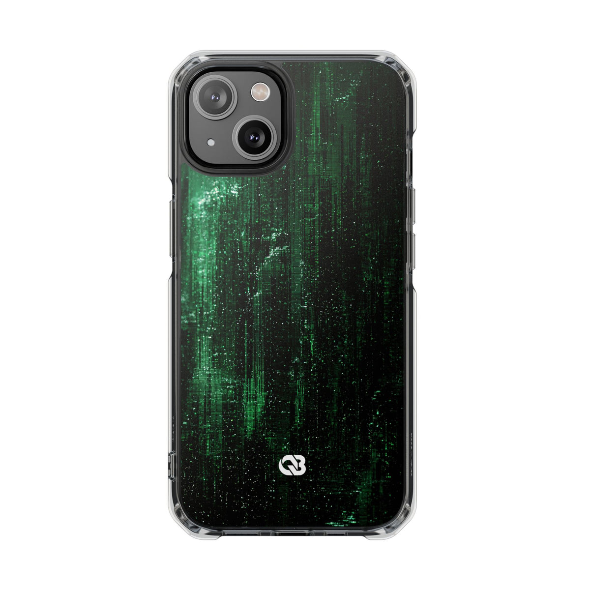 Emerald Void · Clear Impact Magnetic Phone Case for iPhone ·  Green