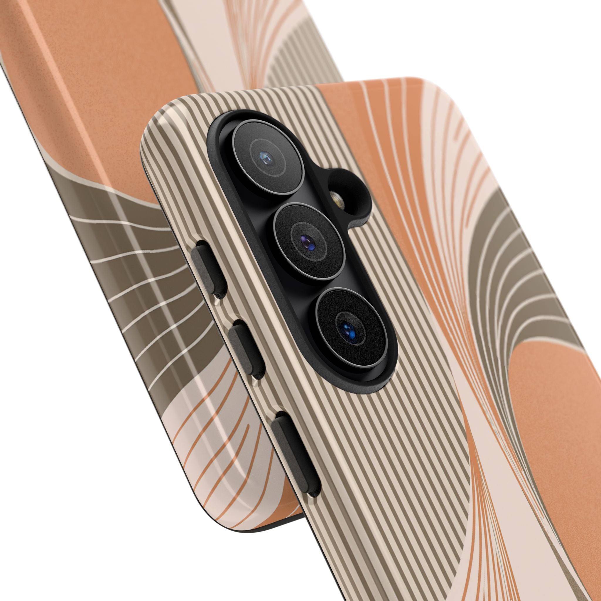 Orange Tough Phone Case for Samsung - Desert Arc Horizon