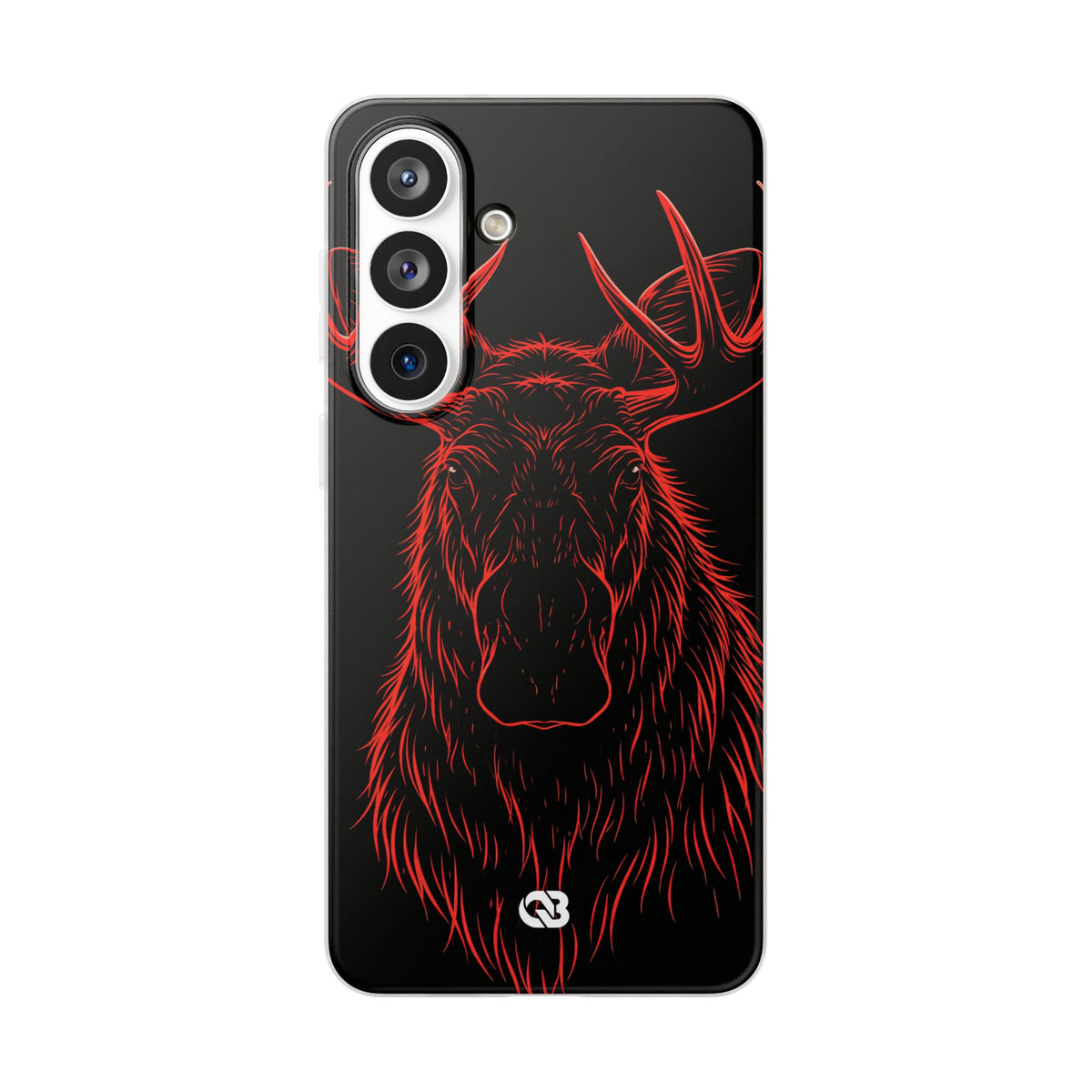Nordic Moose Contour · Lite Phone Case for Samsung · Red