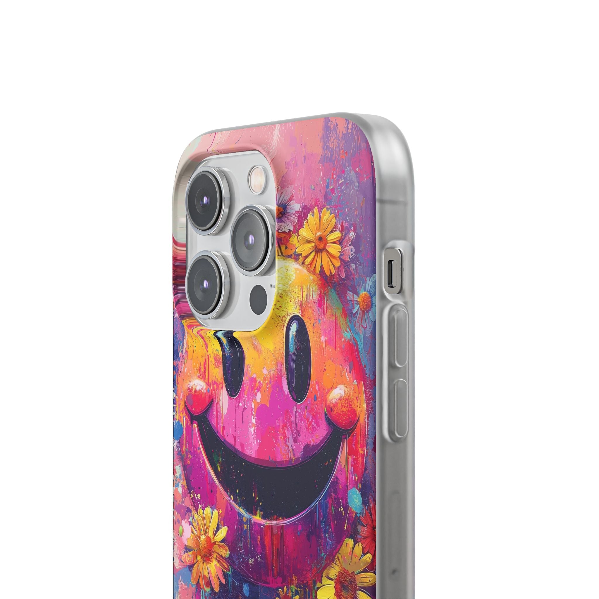 Vivid Grin Graffiti · Soft Phone Case for iPhone
