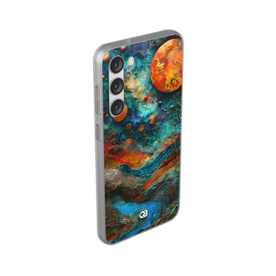 Copper Horizon Drift · Soft Phone Case for Samsung