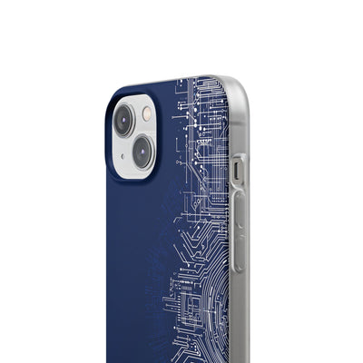 Blue Lite Phone Case for iPhone - Cobalt Circuit Logic