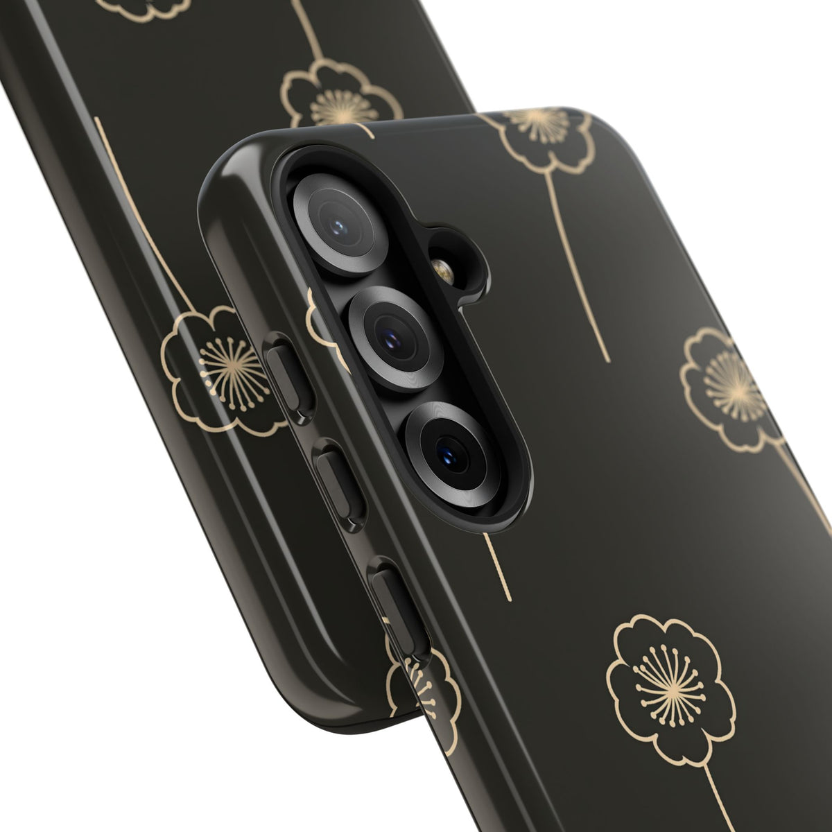 Nocturne Bloom Contours · Tough Phone Case for Samsung · Black