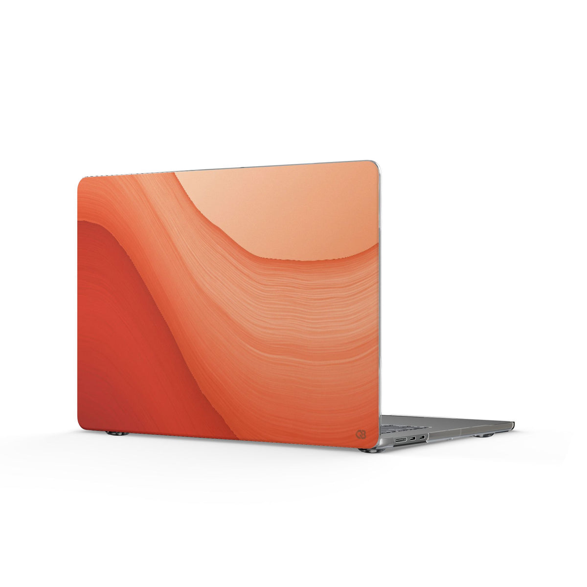 Terracotta Flow · Clear Hard Case for MacBook · Orange