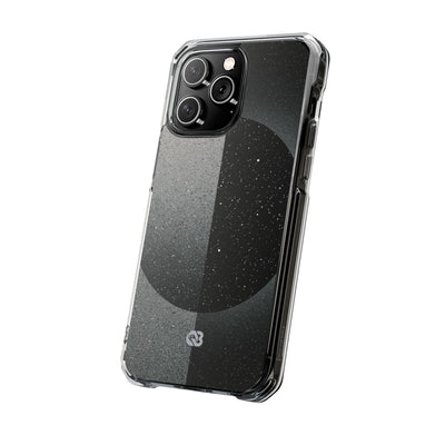 Black Impact MagSafe Phone Case for iPhone - Lunar Static Orbit