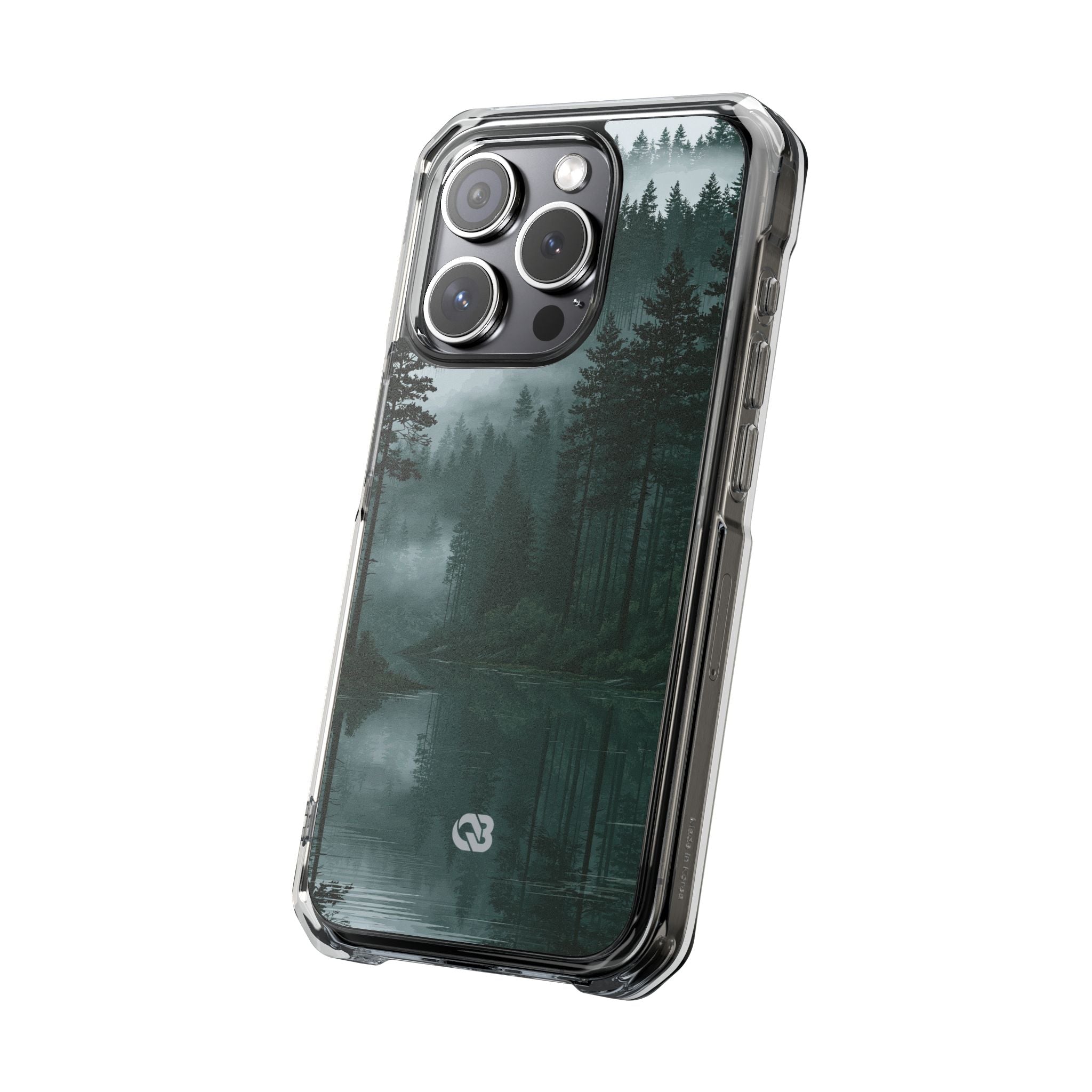 Green Impact MagSafe Phone Case for iPhone - Misty Evergreen Mirror