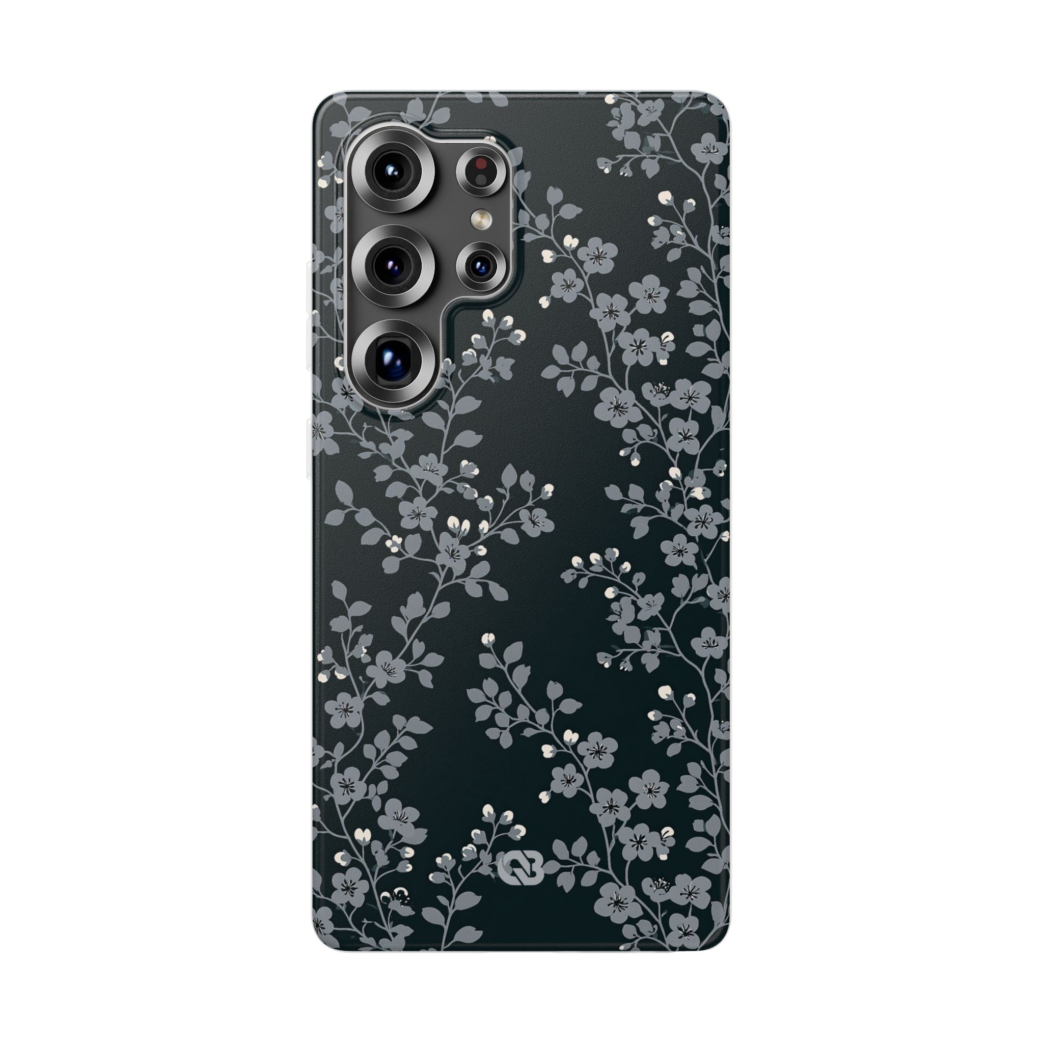 Black Lite Phone Case for Samsung - Midnight Slate Blossom