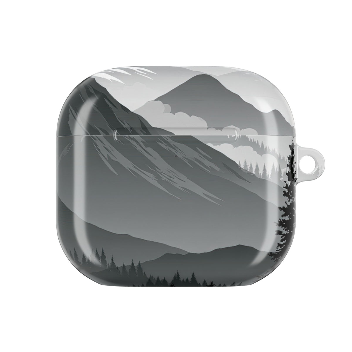 Alpine Horizon · Hard Case for AirPods & AirPods Pro · Black