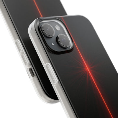 Red Lite Phone Case for iPhone - Crimson Flare Vector