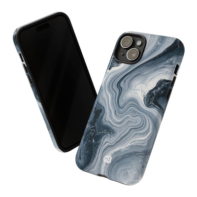 Suminagashi Ink Flow · Tough Phone Case for iPhone · Grey