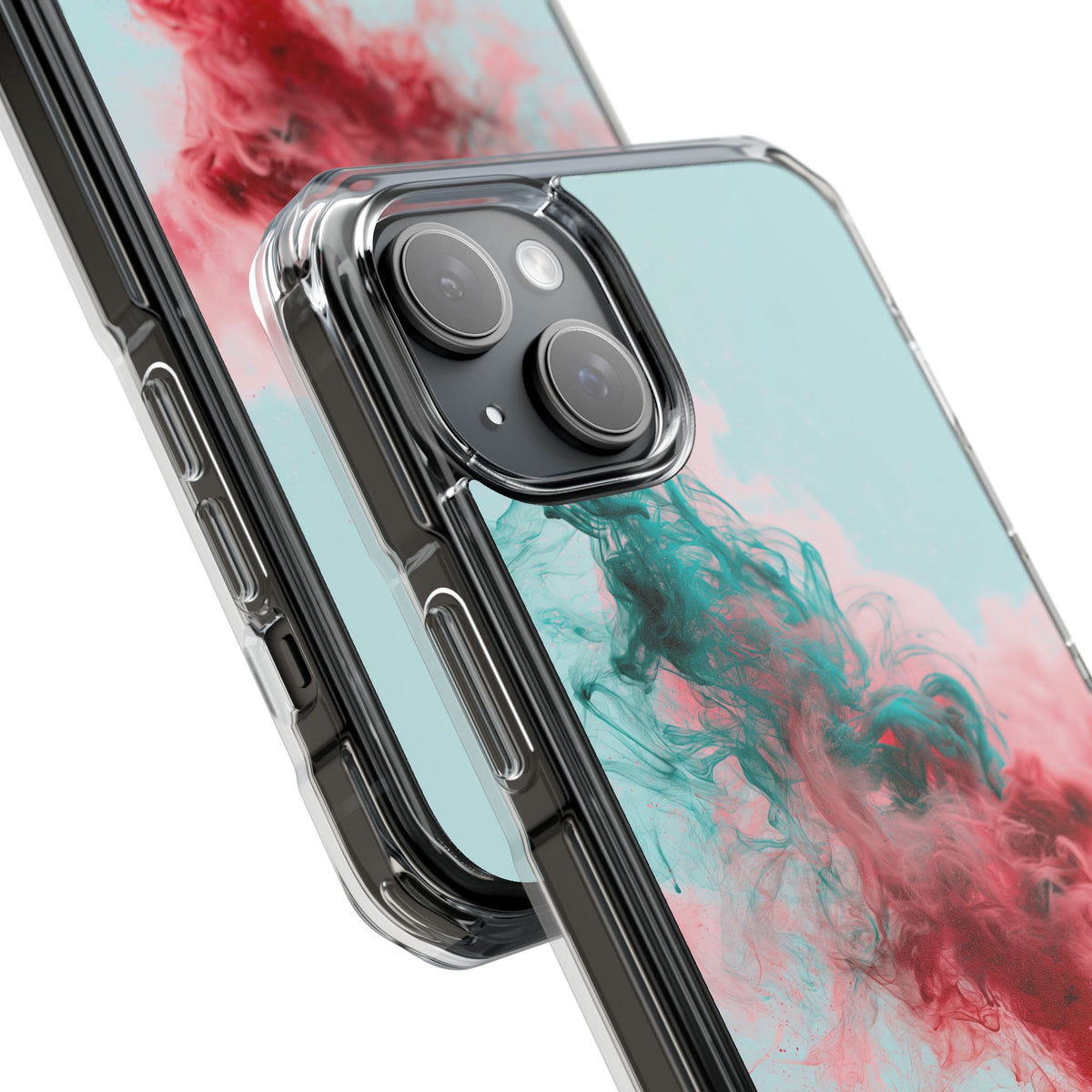 Sonic Bloom · Clear Impact Magnetic Phone Case for iPhone · Red