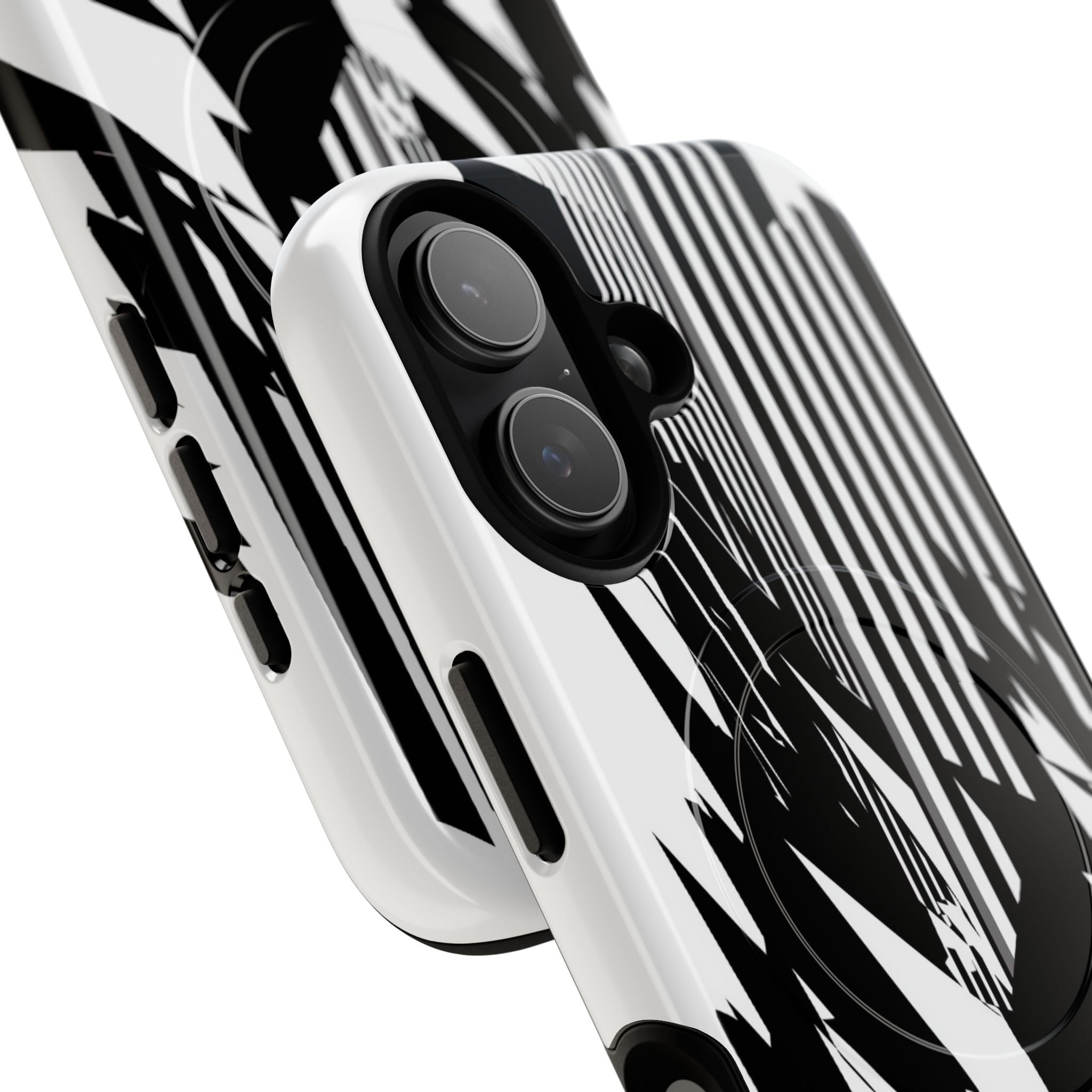 White Tough 2.0 Magsafe Phone Case for iPhone - Shattered Vector Spire