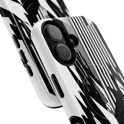 White Tough 2.0 Magsafe Phone Case for iPhone - Shattered Vector Spire