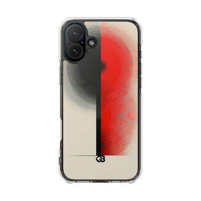 Red Impact MagSafe Phone Case for iPhone - Split Signal Red