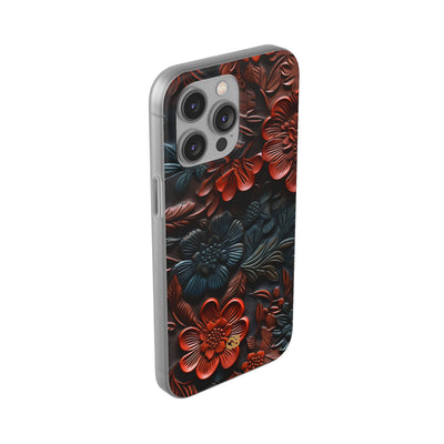 Carved Earth Bloom · Soft Phone Case for iPhone