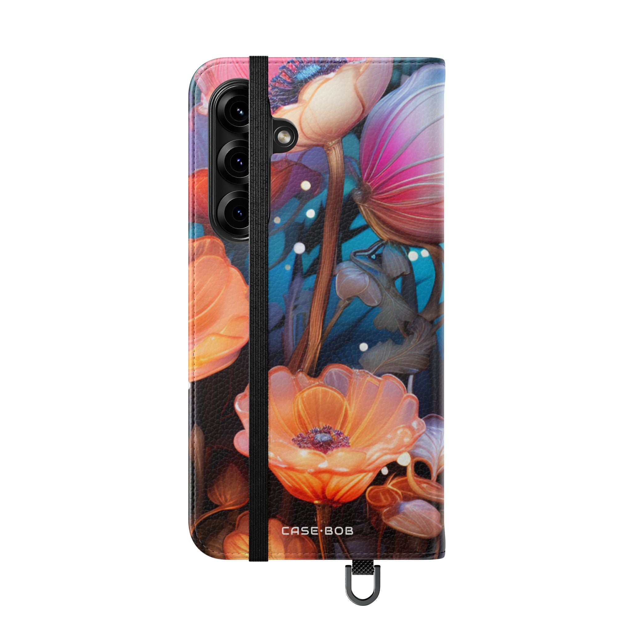 Gloeiende Bloemen - Samsung S25+ Case - Portemonnee