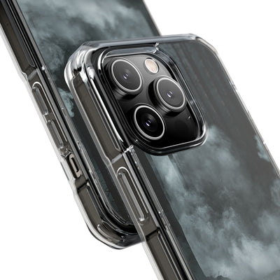 Shadowed Pine Mist · Clear Impact Magnetic Phone Case for iPhone ·  Black