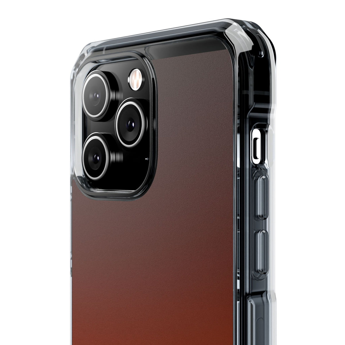 Burnt Amber Spectrum · Clear Impact Magnetic Phone Case for iPhone · Orange