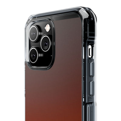 Burnt Amber Spectrum · Clear Impact Magnetic Phone Case for iPhone · Orange