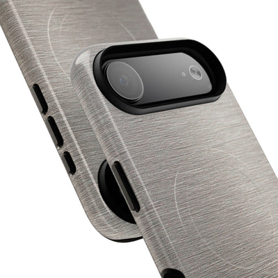 Brushed Silver Alloy · Tough 2.0 Magnetic Phone Case for iPhone · Silver