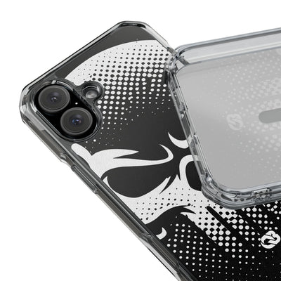 Phantom Halftone · Clear Impact Magnetic Phone Case for iPhone ·  Black