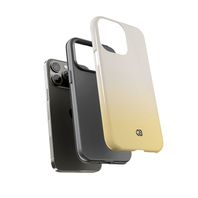 Solar Cream Ombre · Tough Phone Case for iPhone · Yellow
