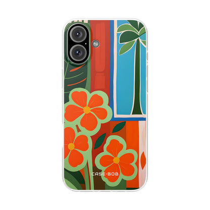 Oranje Bloesem Explosie iPhone 16 Plus Case - Soft