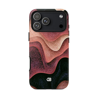 Rose Contour Waves · Tough Phone Case for iPhone · Pink