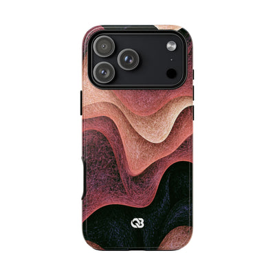Rose Contour Waves · Tough Phone Case for iPhone · Pink